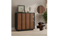 Slimline Sideboard Cabinet Multipurpose Storage Cabinet with Doors Sturdy Furniture Easy to Assemble for Entryway