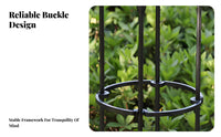 Fan-Blade Top Obelisk Assists Climbing Plants Obelisk Plant Trellis Decorative Design Sturdy Framework for Balcony Gardeners
