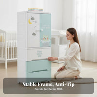 configurable Cube Organizer Large Capacity Storage Cabinet Easy Assembly for Toddlers