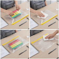 Transparent Waterproof Document Folder for Office and School, A4/A5/A6 Sizes
