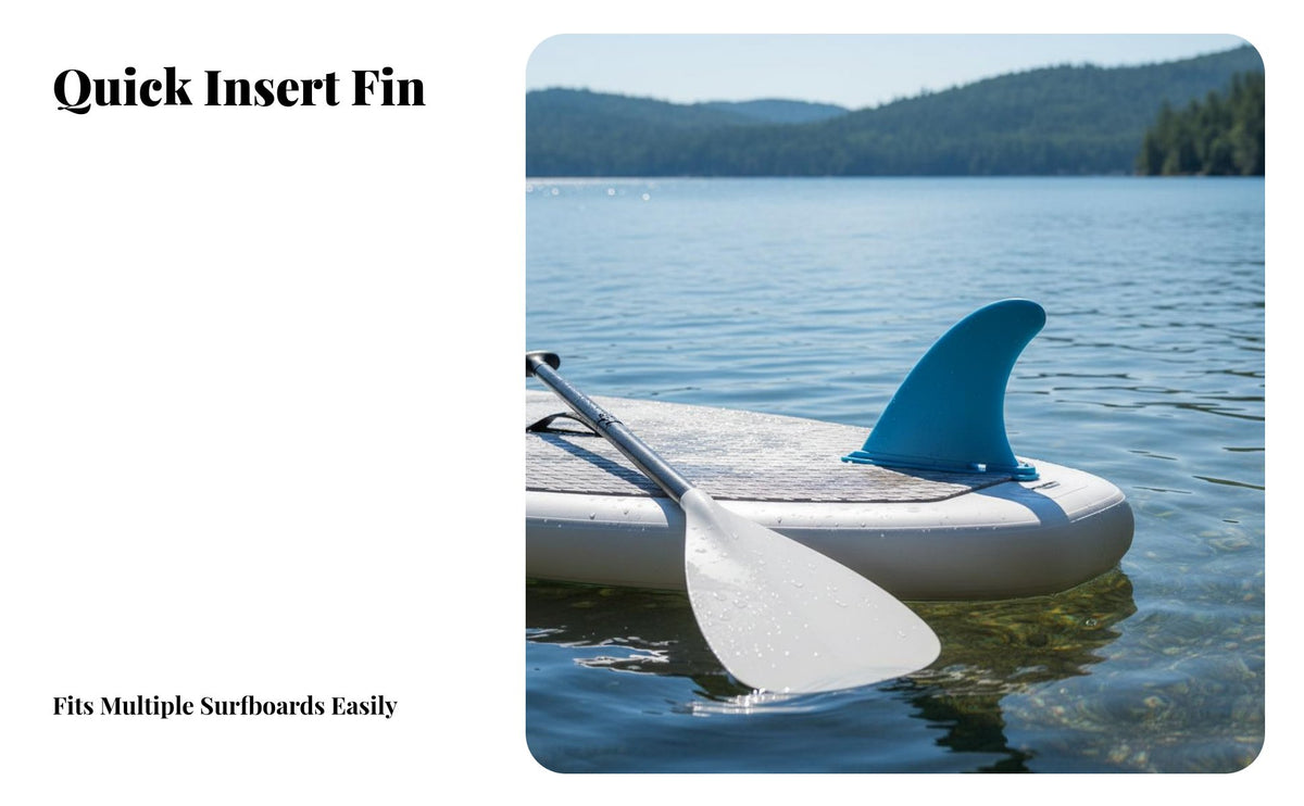 4 Inch Soft Fin Elastic Plastic Material White-Water Board Fin Surfboard Tail Rudder High Elasticity Detachable Tail Rudder