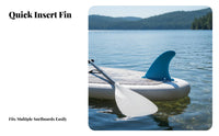 4 Inch Soft Fin Elastic Plastic Material White-Water Board Fin Surfboard Tail Rudder High Elasticity Detachable Tail Rudder