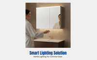 Bathroom Mirror Light Strip, Smart Waterproof, No-Drill, Modern Minimalist Cabinet Lighting