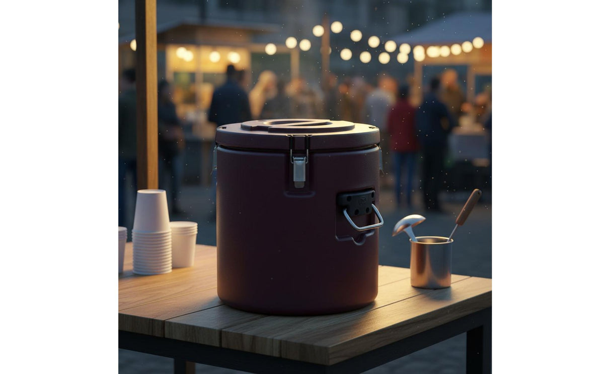 Stainless Steel Thermal Barrel Long-Lasting Insulation Professional Thermal Container Hot Cold Food Carrier Long-Lasting
