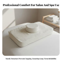 Anti-Collapse Salon Pillow Firm-Density Foam Core Eyelash Extension Pillow Breathable Hole Design Spa Headrest Cushion for Beauty Salons, Spas