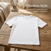 Mens Summer Shirts Short Sleeve, Pima Crew Neck T-Shirt for Lightweight Breathable Casual Wear for Hot Weather