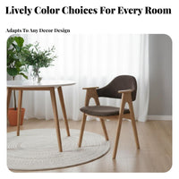 Textile Dining Armchair Nordic Decor Theme Upholstered Armchair Minimalist Design Curved Rear Supportrest for Business Owners