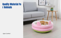 Hooded Pet Bed Throughout the Year Use Hooded Burrow Bed Semi-Enclosed Design Pet Bed for Small Dogs, Young Felines, Indoors, Living Room