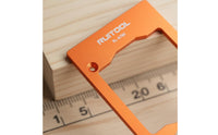 Aluminum Alloy Switch Box Routing Template Improves Productivity Outlet Box Template High Strength Woodworking Tool Anodized Finish for Electricians, Carpenters