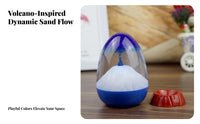 Mountain Eruption Hourglass Creative Design Mountain Eruption Egg Unique Gift Volcanic Motion Bubbler for Students, Adults, Desktop, Study Room