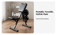 Folding Dermal Design Chair Foldable Portable Massage Chair Adjustable Professional Furniture for Physical Therapists, Beauticians, Spas