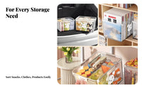 Clear Lidded Tote Large Capacity Household Storage adaptable for Homeowners