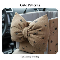 Portable Center Console Dog Car Seat Anti-Slip Bottom Dog Car Console Seat Safety Leash Included for Cats, Road Trips