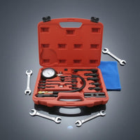 Compression Cylinder Pressure Tester Kit Analog Gauge Compression Tester Kit Multiple Adapters Automotive Tool for Mechanics
