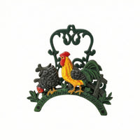 Decorative Hose Rack Cast-Iron Style Decorative Hose Holder Vintage-Inspired Ornate for Gardeners, Yard, Patio
