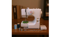 Stitch Selector Desktop Sewing Machine Included Foot Pedal Compact Sewing Machine Top Controls Home Craft Tool Quick Repairs