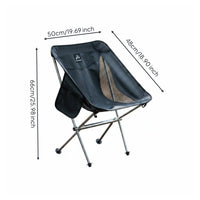 Lightweight Moon Chair Foldable Portable Camping Chair Heavy Duty for Picnic, Travel, Fishing