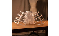 Petticoat 4-Hoop Baroque Hoop Skirt Double-Sided Ribbon Birdcage Petticoat for Cosplayers, Costume Gatherings, Photo Shoots, Stage Performance