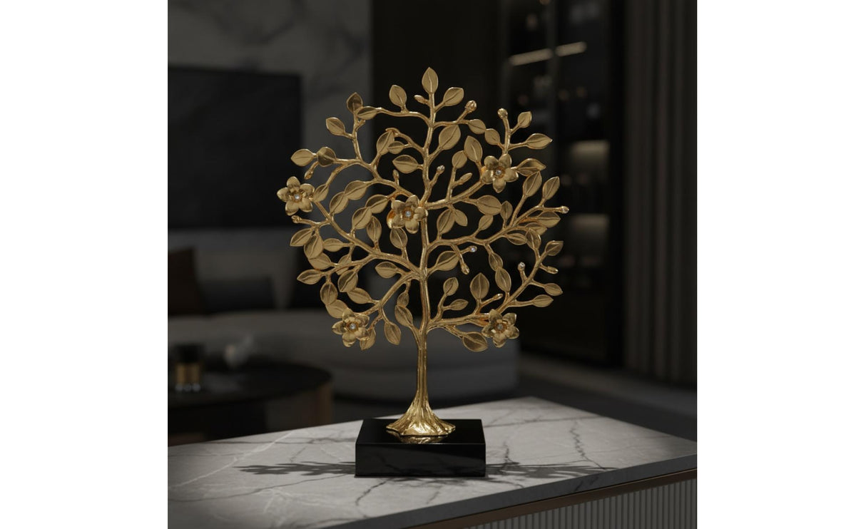 Decorative Tree with Base Modern Sculpture Tabletop for Entryway