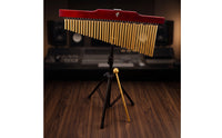 Wind Chime with Stand Gold-Finished 36-Note Wind Chime Concert-Ready Percussion Instrument for Percussionists, Instrumentalists