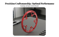 Folding Bike Chainring High-Strength Aluminum Alloy CNC Single Chainring 130 BCD Chainwheel Lightweight Design Anodized Finish