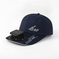 Solar Fan Cap Ventilated Baseball Cap with Fan Hat with Visor Breathable Adjustable for Gardening, Fishing