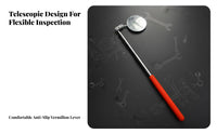 Telescopic Inspection Mirror Long-Lasting Stainless Steel Telescoping Inspection Mirror Hand Tool Portable Distortion-Clear