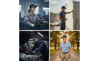 Safety Work Cap with Chin Strap Cotton Baseball-Style Bump Cap Hat Comfortable Breathable for Workers, Maintenance, Workshop