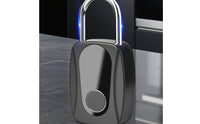Smart Biometric Padlock Type-C Charging Biometric Padlock Security Hardware Glossy Front USB Rechargeable