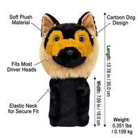 Cute Golf Club Headcover, Golf Club Head Covers Dog, Club Head Covers Animal, Driver Headcover Golf Headcover, Golf Headcover Fits Standard