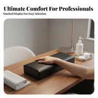 Waterproof Nail Hand Pillow and Mat Set Easy to Clean Manicure Arm Rest Cushion Set Comfortable for Manicurists, Beauty Professionals, Home