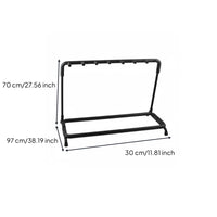 Multi Guitar Rack Space Saving Multiple Guitar Floor Stand Sturdy Metal Frame Universal Instrument Stand for Artists, Studio, Home