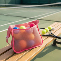 Waist-Mounted Ball Bag Rounded Rectangular Waist Ball Bag Buckle Fastening Training Accessory