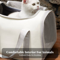 Soft-Sided feline excursion Bag Large Capacity Soft-Sided Pet Tote Shoulder Strap