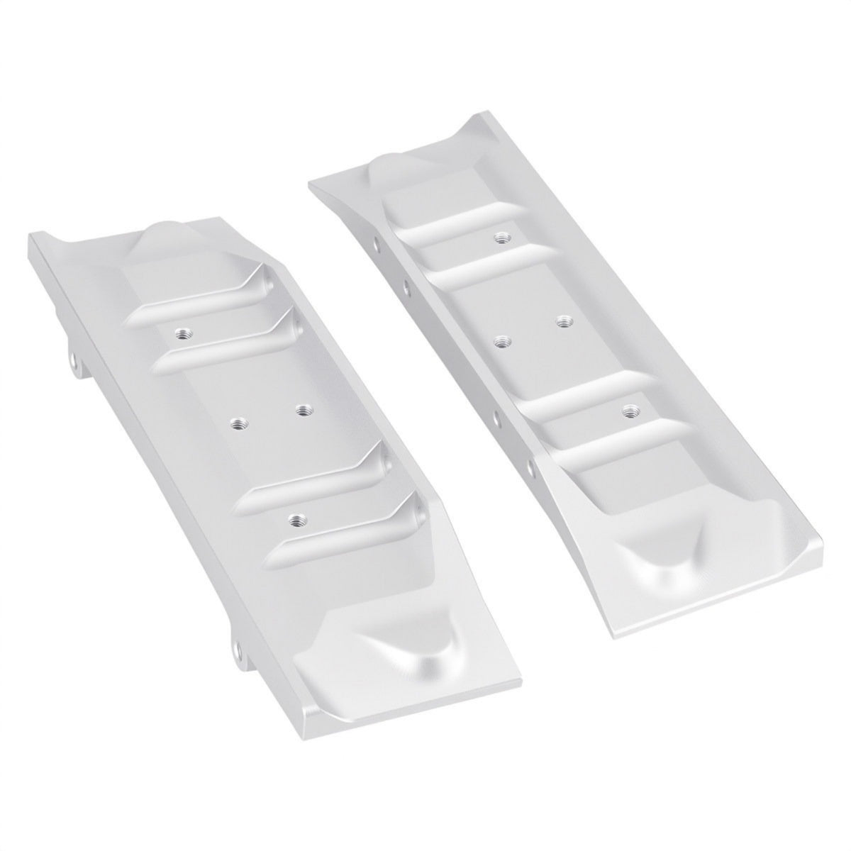 Crawler Side Steps Matte RC Step Boards Metal Running Board Foot Plate for Scale Garage Builds