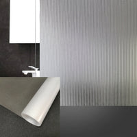 Privacy Window Film for Home Office, Frosted Geometric Abstract Pattern Film, PVC Bathroom Window Cling