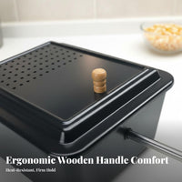 DIY Homemade Outdoor Fire Popcorn Pot Nonstick Finish Campfire Popcorn Easy to Clean Outdoor Cookware Quick Popping for Campers, Families, Backyard, Grilling