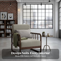 Japanese design Wooden Frame Sofa Minimalist Design Upholstered Two-Seater Available in Multiple Sizes Living Room Seating Thick Cushions for Apartment Dwellers, Cafe Owners, Homeowners, Bstraight from the packagingique, Reception Area, Bedroom, Entryway