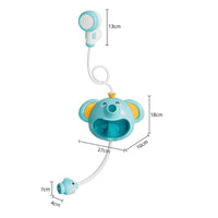 Waterproof Design 2-in-1 Bubble Machine Shower Fun Sound and Light Electric Elephant Shower Toy Bathtub Water Circulator Toy for Toddlers, Kids, Babies, Bathroom, Swimming Pool