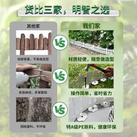 Garden Lawn Edging Strip, White, Plastic, GLD-003