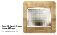 gnawResistant Slatted Footrest mat Easy to Clean Hutch Liner Non-Slip Surface enclosure Floor Mat cleanable Reusable for Small pet Owners, Playpens