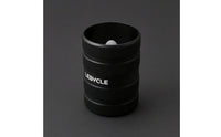 150-Grit Carbon-Fiber Tube Chamfering Tool Knurled Grip Carbon-Fiber Deburring Tool Aluminum Alloy Chamfering Trimmer Black