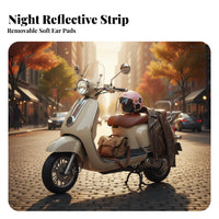 Helmet CCC Certified Half Face Motorbike Helmet Removable & Washable Liner Secure Headwear for Women, All Seasons, City Riding