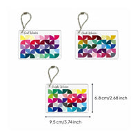 Colorful Color Palette Keychain Portable Bauhaus Design Keychain Lightweight Paint Palette Bag Charm Sturdy