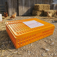 Pigeon Transport Crate 75x55x19cm Polymer Poultry Transport Cage, Heavy Duty Chicken Transport Box for Smallholder, Agricultural Show