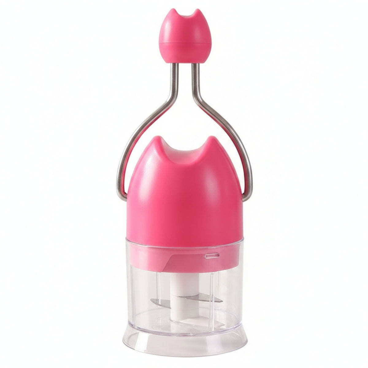 Manual Garlic Chopper Stainless Steel Kitchen Tool Easy to Use for Home Cooks