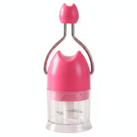 Manual Garlic Chopper Stainless Steel Kitchen Tool Easy to Use for Home Cooks