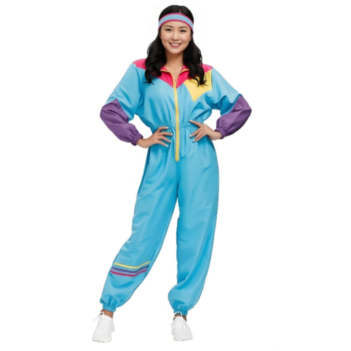 Plus Size Available Hippie Bell-Bottom Set Groovy Patterns Flared Pants and Accessories Set Psychedelic Print 70s Outfit Color Block Design for Cosplayers, Party-Goers, Halloween, Stage Performance, Cosplay Events, Dance Parties