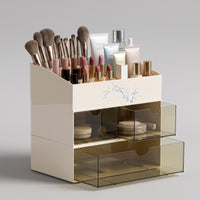 Space-Saving Cosmetic Organizer Minimalist Makeup Organizer Versatile Storage Box Practical for Dresser