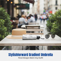 UPF50 Protection Umbrella, Double Coated Sun Umbrella, Compact, Portable, Women's Rain or Shine